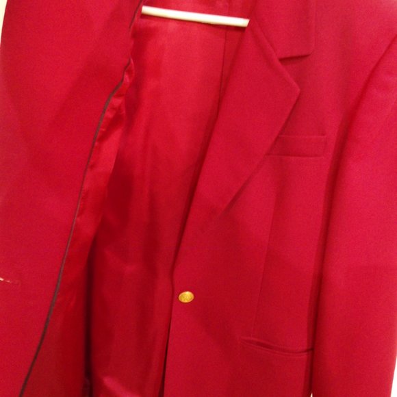Talbots Red Blazer Single Button for Business Career Size 8 - Picture 9 of 12